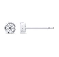 Orecchini Gazzola Gioielli PrimoAmore cipollino 50/50 in Oro bianco Diamante 0.02 Ct EAOX0342-NG - EAOX0342-NG